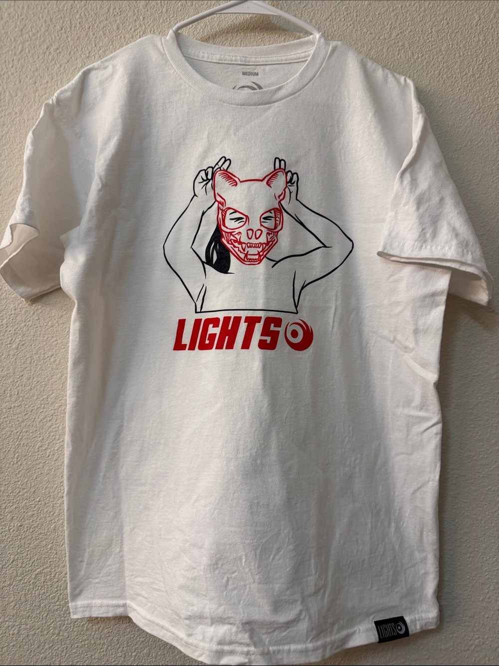 Lights Graphic Short-Sleeve Tee in White